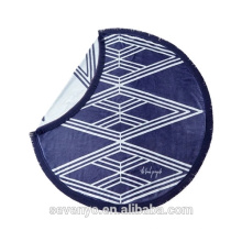 2017 fashion navy color wholesale 150cm Round Beach Towel RBT-039